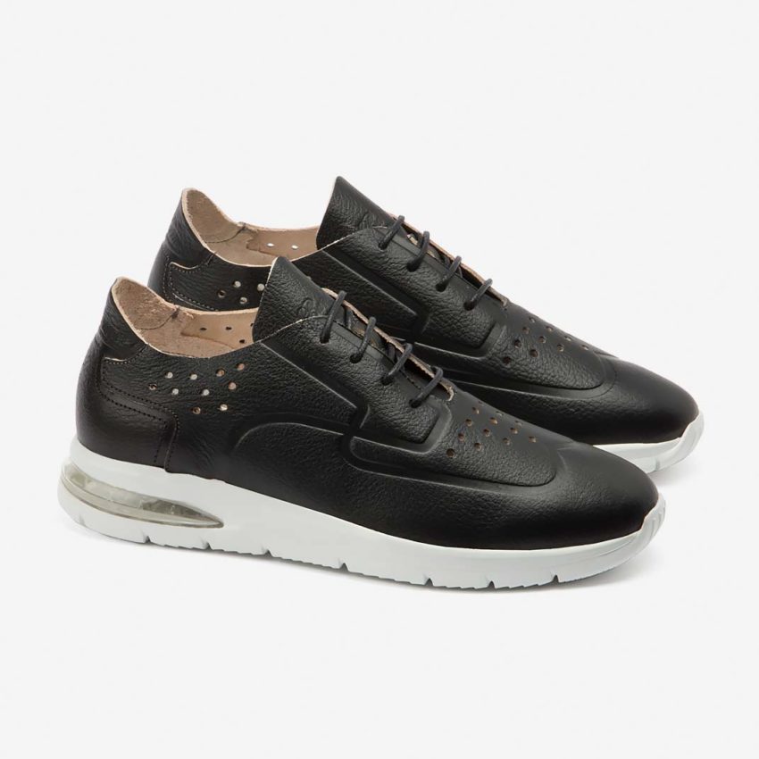 Air Grecale Black Leather