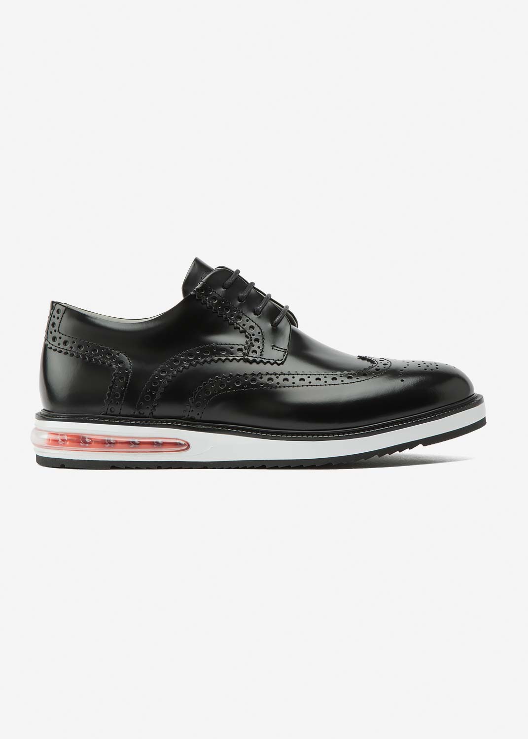 Air Brogue Black Leather Barleycorn