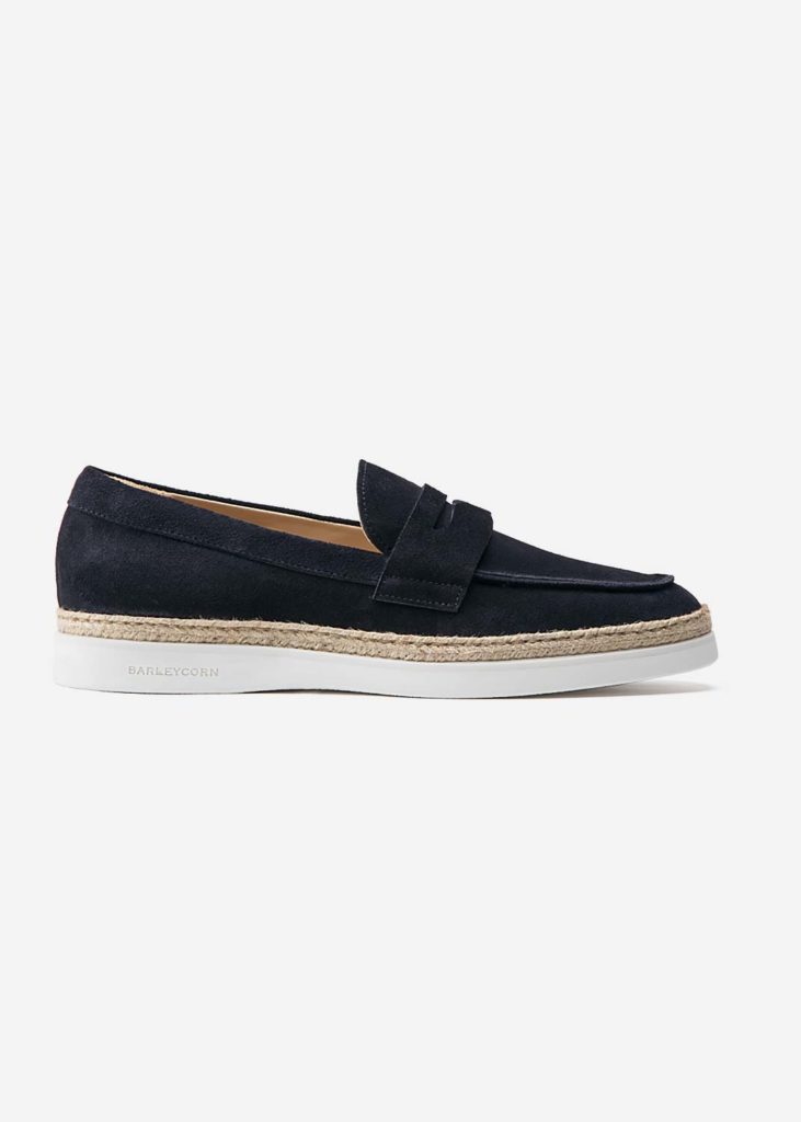 Icon Moccasin Blue Suede Barleycorn